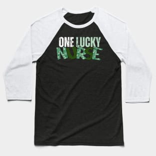 One Lucky Nurse Shamrock Plaid Baseball T-Shirt